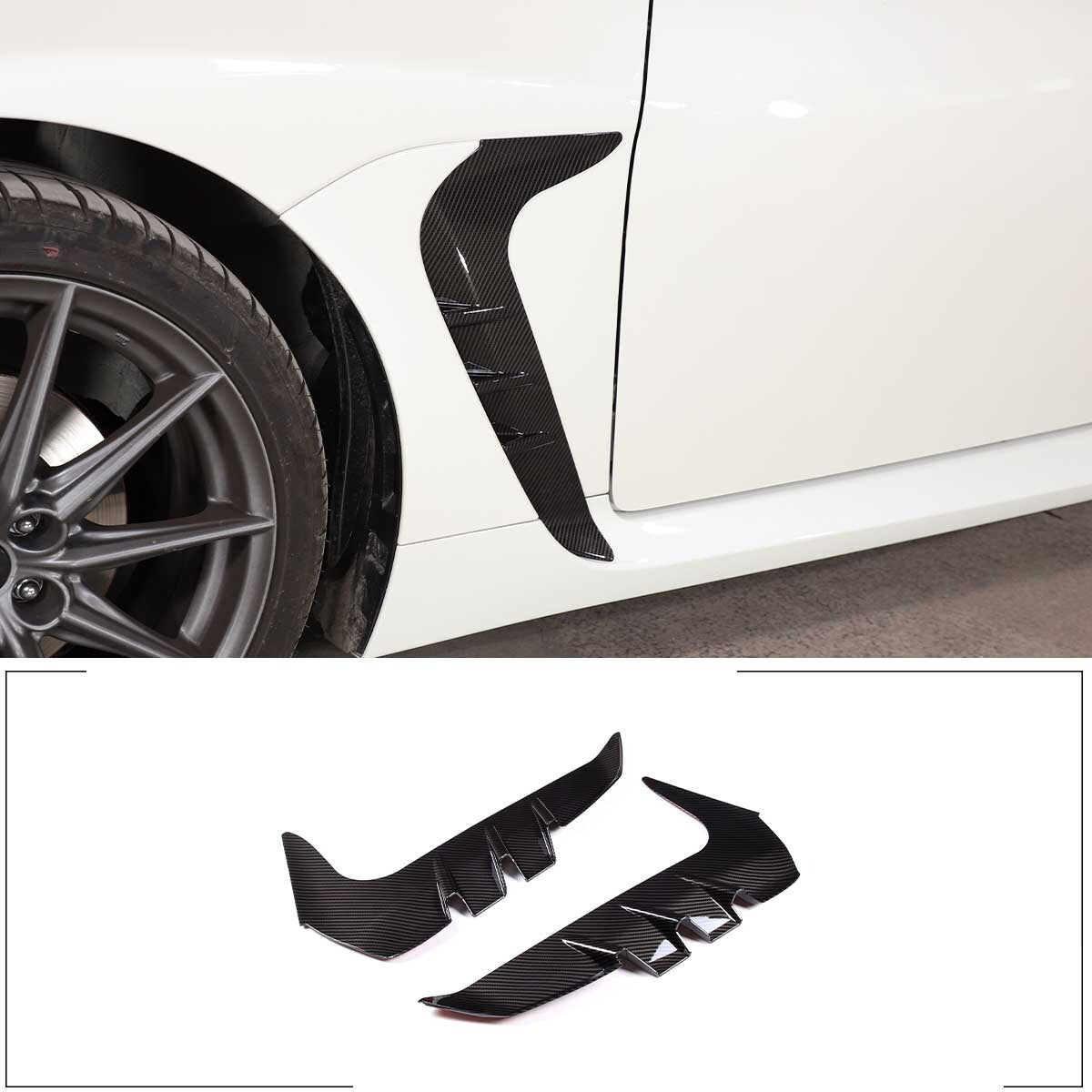 ABS Sport Red Exterior Rearview Mirror Trim Cover for Corvette C8 2020-2023