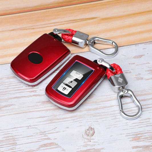 Key Case Fob Shell Cover Chain for Toyota Highlander for Corolla RAV4 for Avalon for Camry Q