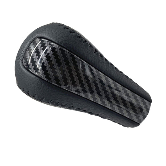 Carbon fiber style leather shift knife automatic transmission compatible with MK8 for Honda Accord 08-13 Q