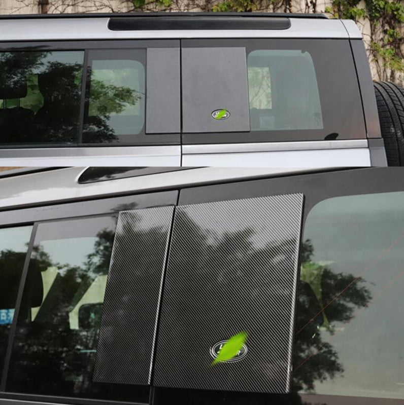 Side Window Cover Panel Trim For 20-23 2022 for Land Rover for Defender 110 ABS Carbon B n