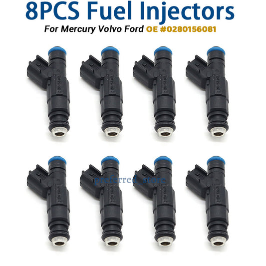 8-pack of upgraded fuel injectors for Mercruiser/ for Volvo Penta 5.0L-5.7L. 0280156081- v