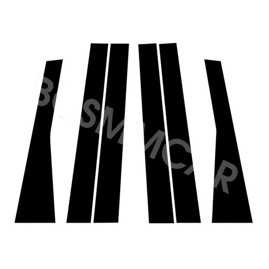 Pillar Trim 6pcs Set Door Cover Piano Post Fit for Jeep Grand Cherokee 2011-2021