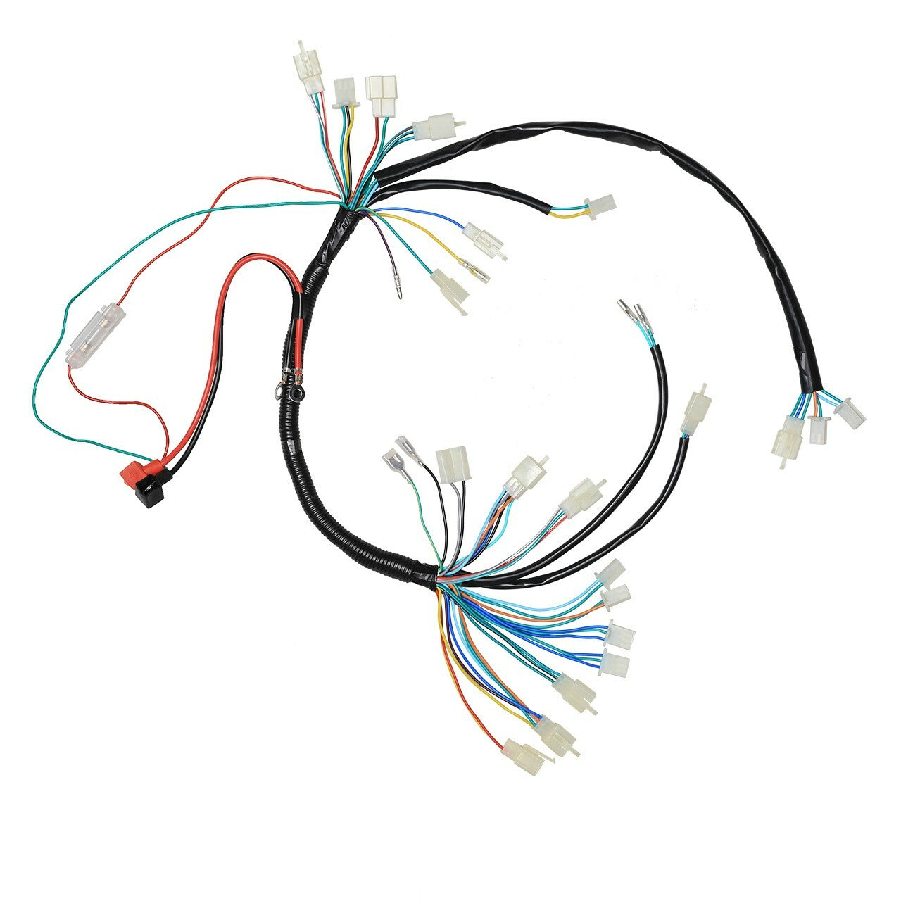 Wiring harness suitable for brushless electric bicycles, all-terrain vehicles, go-karts, drift tricycles