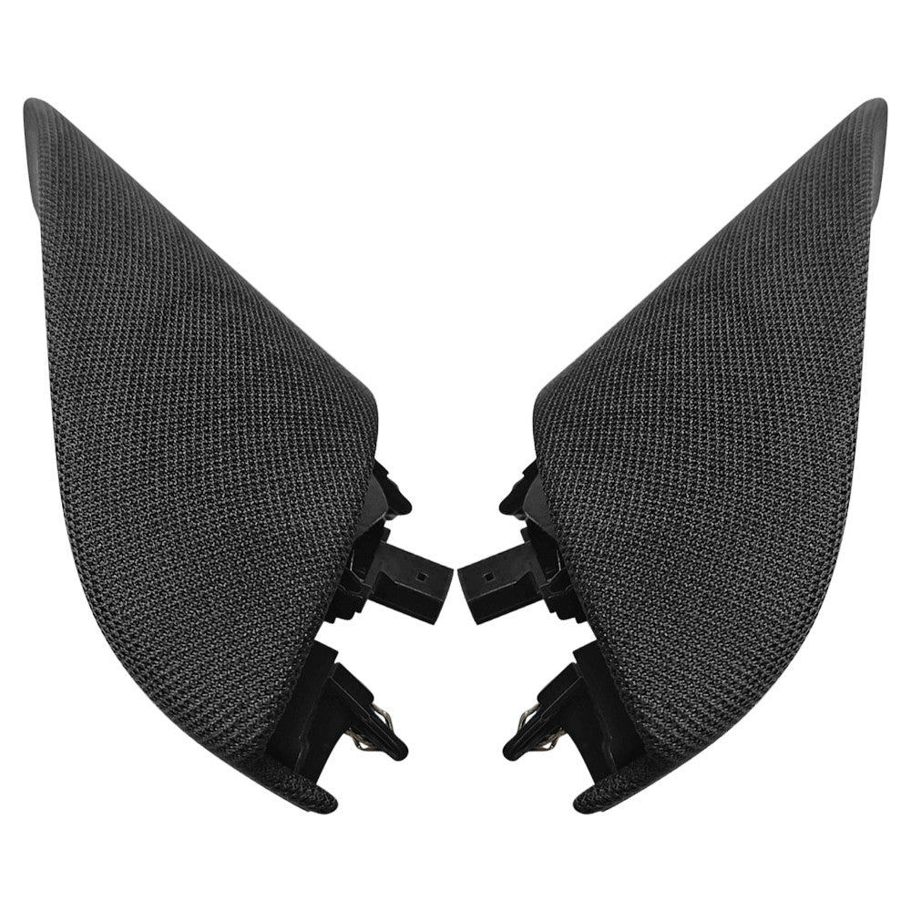 Pair Front Door Window Corner Cover Trim Speaker Black for Model 3 2017-2023