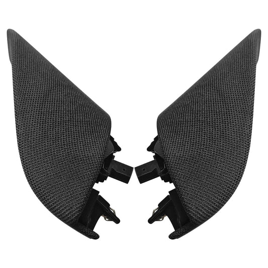Pair Front Door Window Corner Cover Trim Speaker Black for Model 3 2017-2023