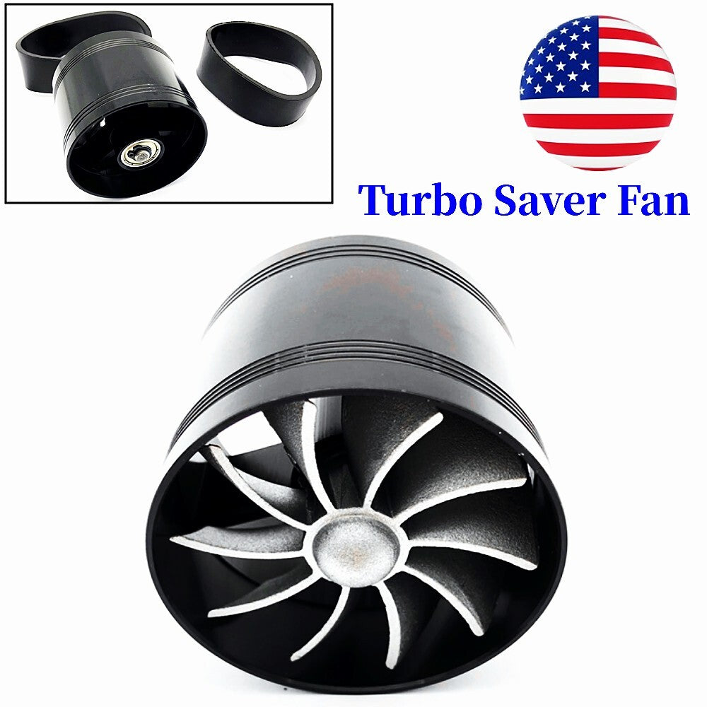 2.5-inch to 2.9-inch automotive intake turbocharger, single fan engine fuel saver, universal. n