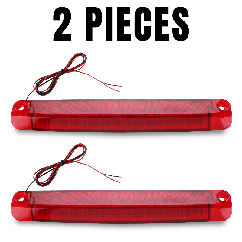 2Pcs 18 LED 12V 5W Car Tail Third Brake Stop Light Red Reversing Light Universal