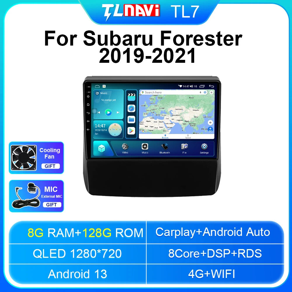 for Subaru for Forester XV 2019-2021 Car Radio Multimedia Stereo Head Unit GPS Navi