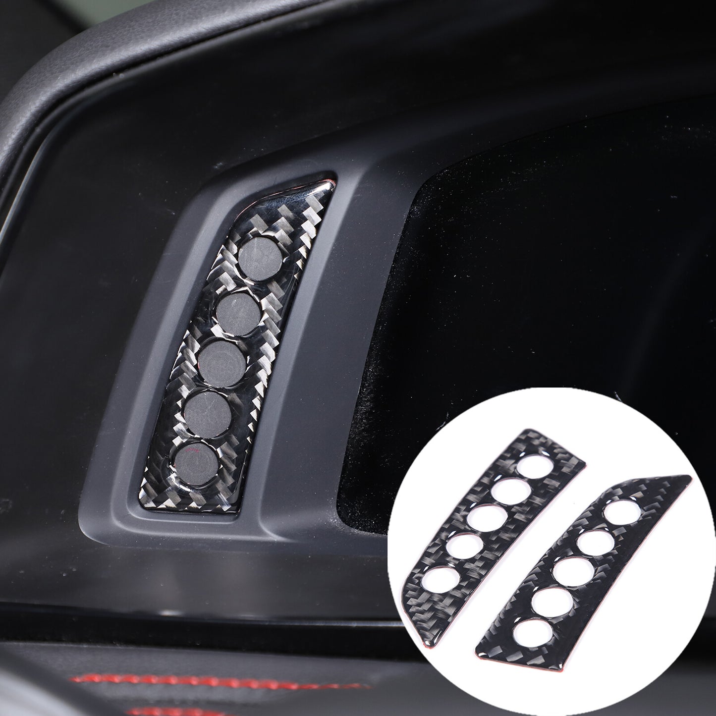 For 2016-2022 for Tacoma Cool Black Side for Smart Key Door Handle Covers Trims- v