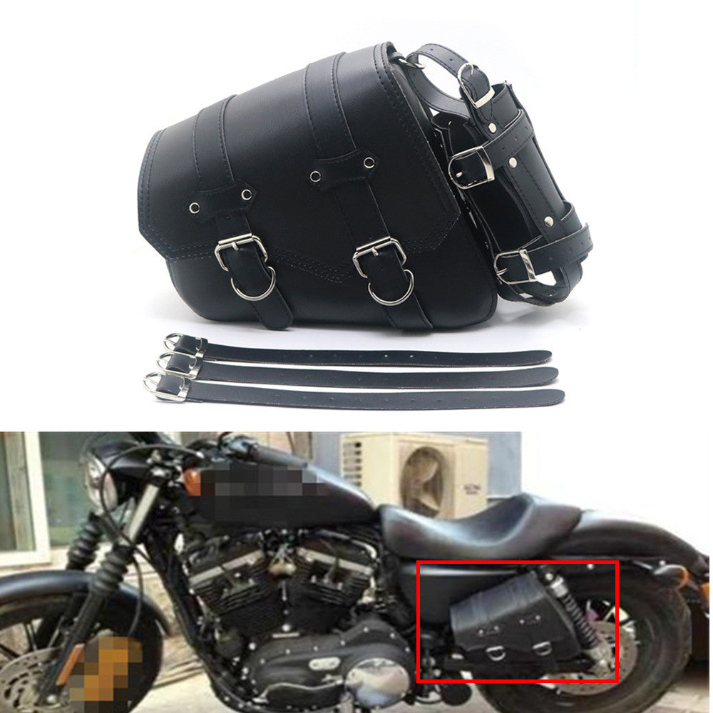 Left Side Swing Arm Bag Motorcycle Saddle Bag Tool Bags for Harley Sportster 883 Q