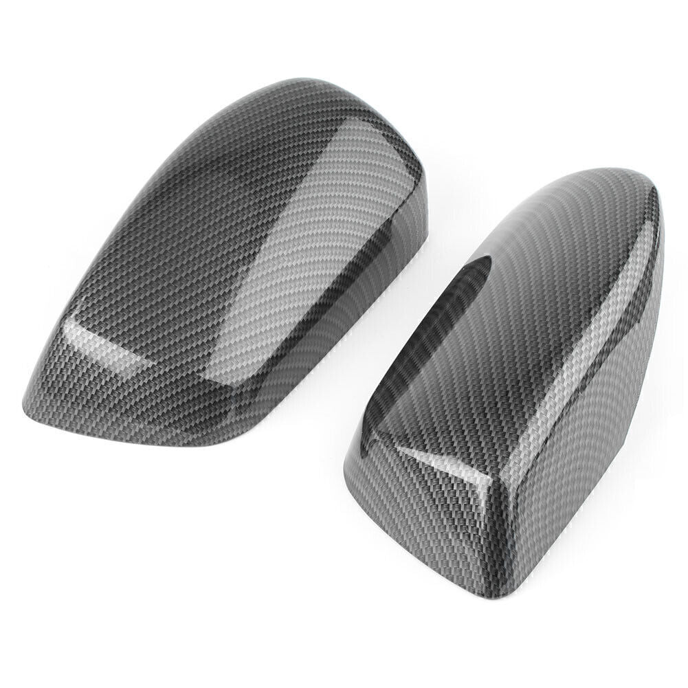 2x Exterior Rear View Side Mirror Cover Trim 2x Fit for BMW E60 2004-2007 Q