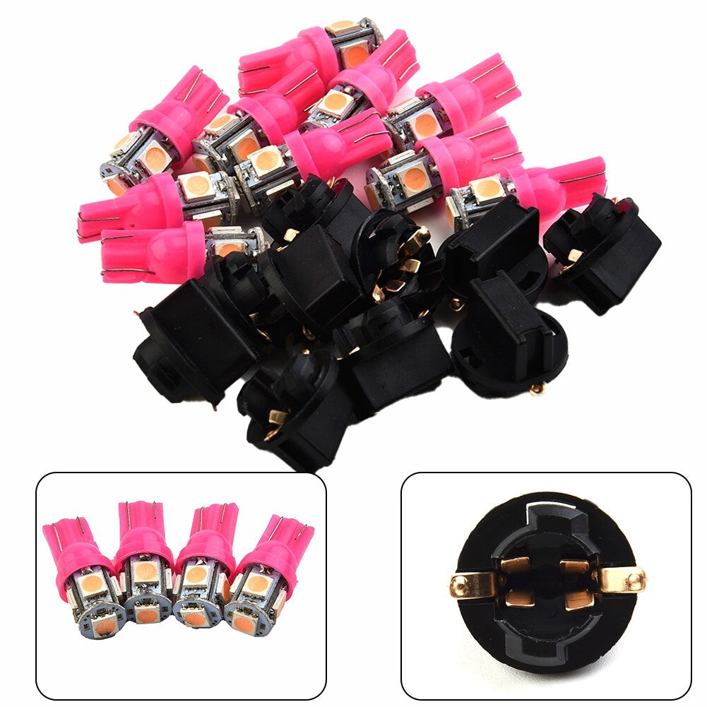 10ps Purple For 194 LED Bulbs For Instrument Gauge Cluster Dash Light + v