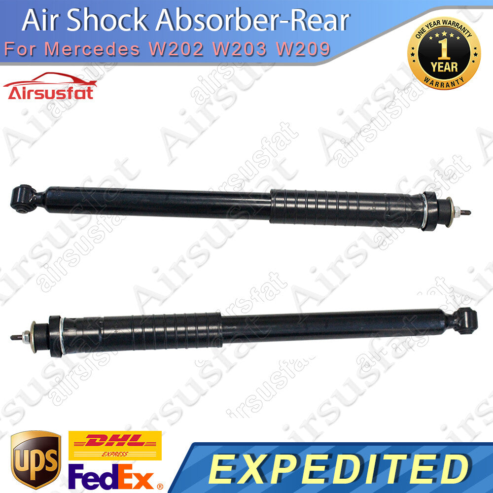 2x Rear LR Shock Absorber w/o EDC for Mercedes W203 C230 C240 C350 C209 W209