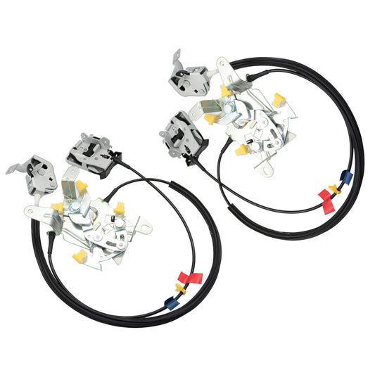 Extended rear left and right door latch cables for the cab suitable for Ford F250 F350 Super Duty