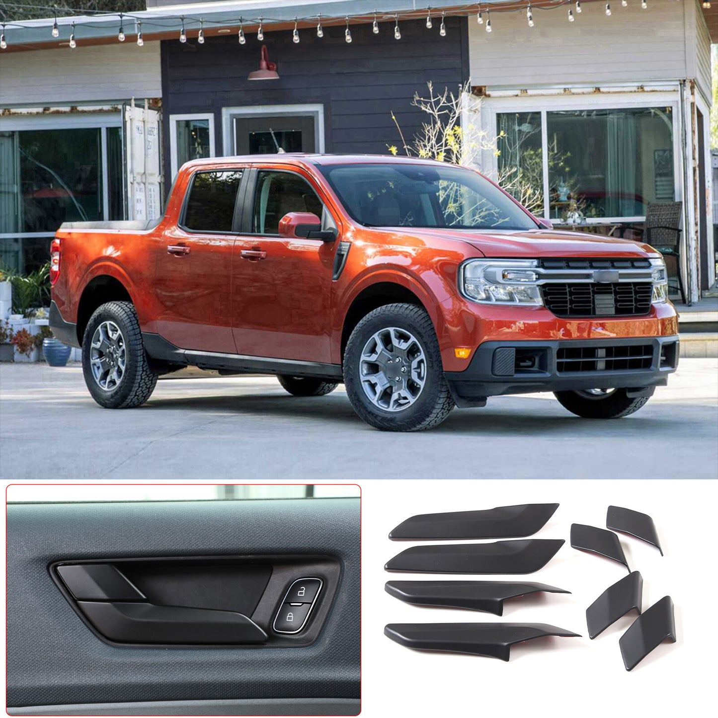 Chrome Door Window Lift Switch Button Panel for Range Rover Vogue 2013 - 2017- v