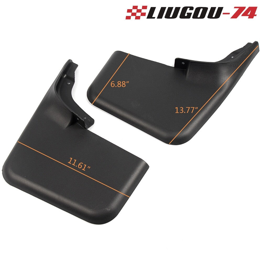 Fits 04-15 for Mud Fender Molded Splash Guards with Fender Flares 4 pcs - v