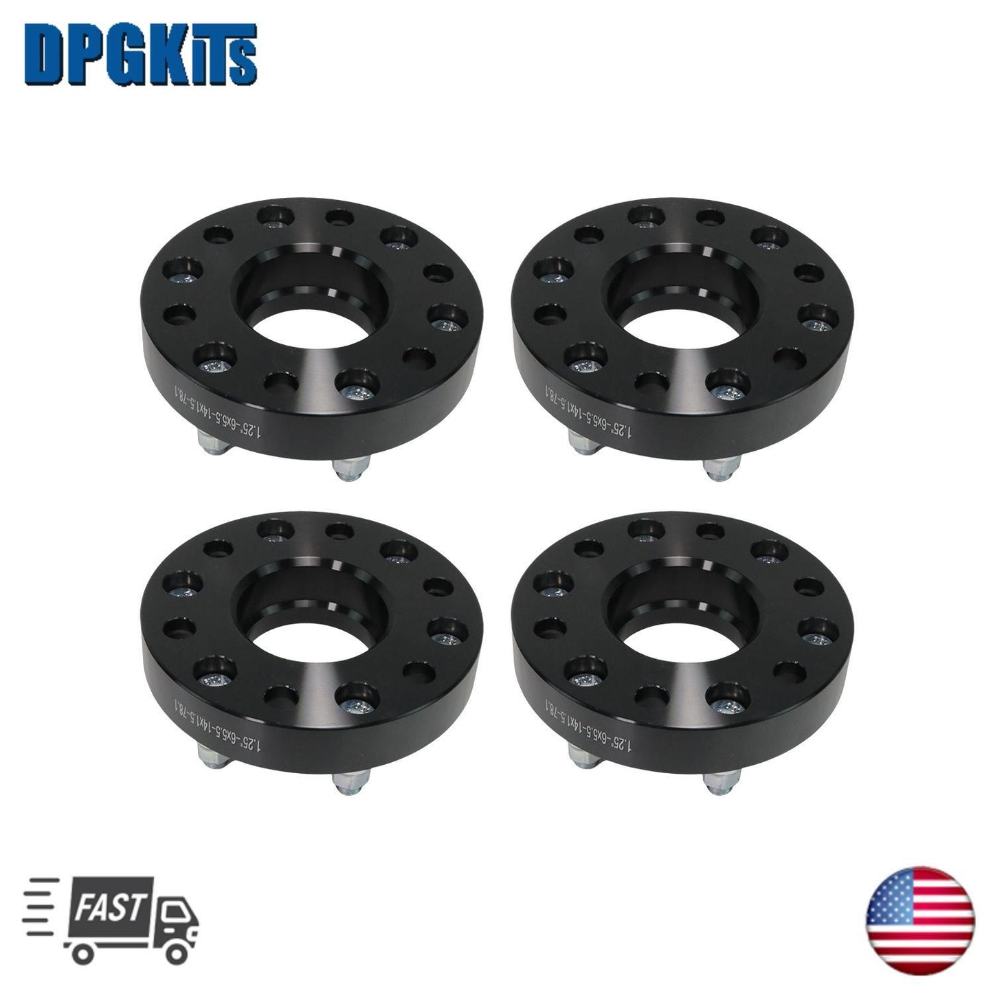 4 1.25 6x5.5 Wheel Spacers Hubcentric for Chevy Silverado 1500 for GMC for Sierra 1500