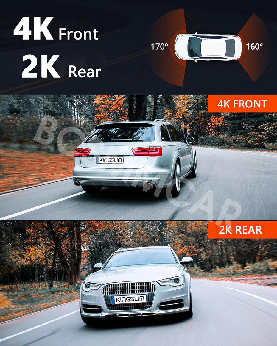 3 Dual Lens Car Dash Cam DVR Recorder Front Rear Camera Night Vision G-Sensor
