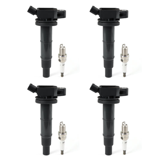 4 Ignition Coil  4 Iridium Spark Plug for Toyota for Camry 2002-2011 2.4L UF333