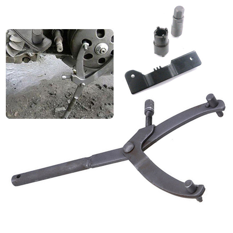 Variant bracket socket clutch removal and repair tool for GY6 139QMB scooter solid-mounted - n