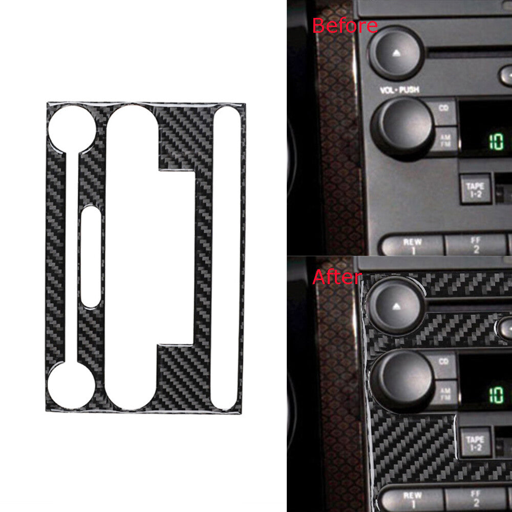 3Pcs Red Carbon Fiber Center Storage Cover Trim for Tiguan 2013-2017 v