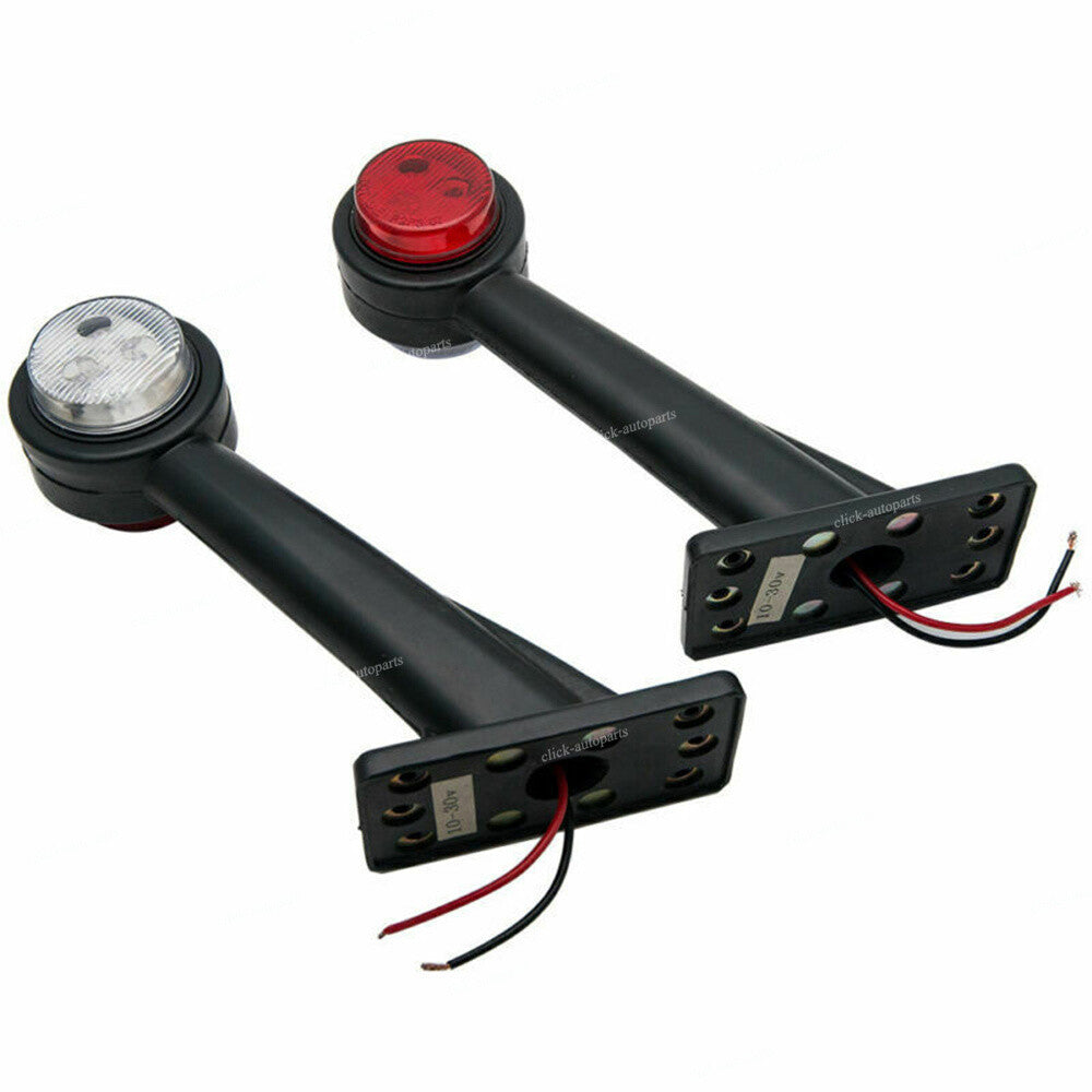 2Pcs Outline Side Marker Light Lamp 12V 9 LED 20cm fits Trailer Truck Car Lights Q