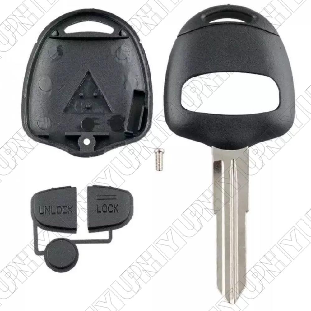 2 Button Remote Key Replacement Shell with MIT11 Blade No Chip for Mitsubishi Q