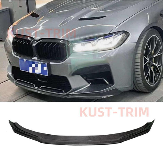 for BMW 5 Series F90 M5 2021-2023 Car Front Lip Bumper Spoiler Dry Carbon Fiber Q