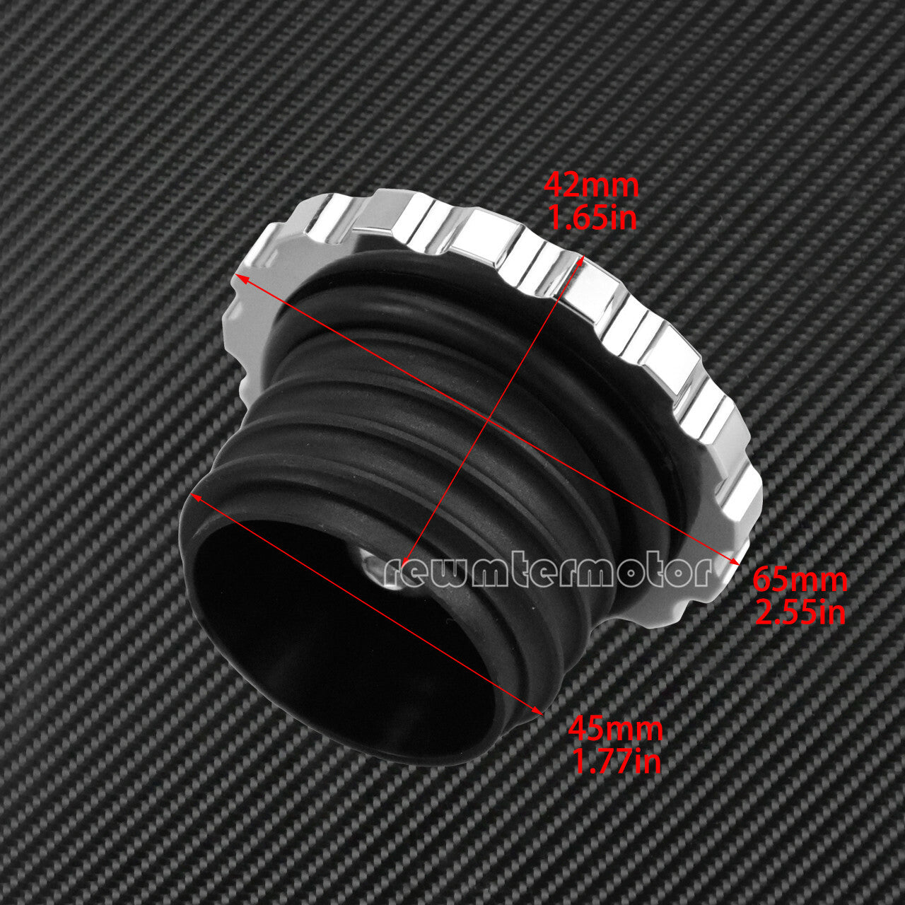 Vented Gas Cap Fuel Tank Right-hand Thread Chrome Aluminum Fit for Harley Dyna