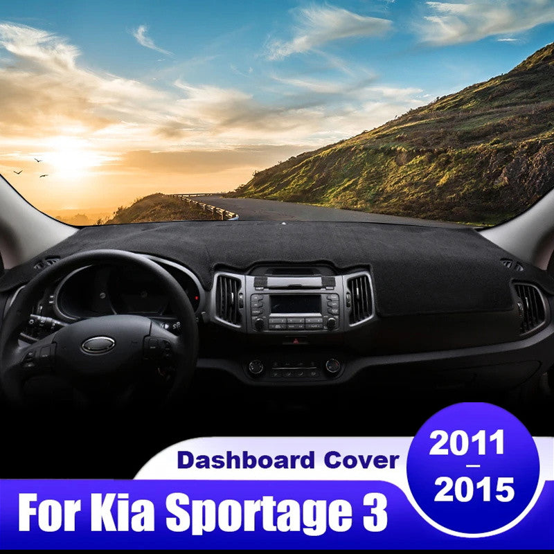 Suitable for 2011-2015 for Kia front dashboard cover, dashboard mat, sunshade carpet. n