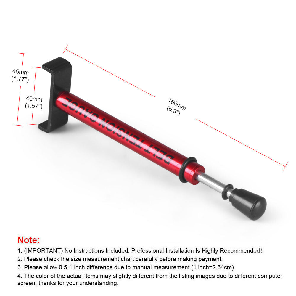 Motorcycle Adjustable Belt Tension Gauge Tool for Harley &All Belt Drive Bike Red Q