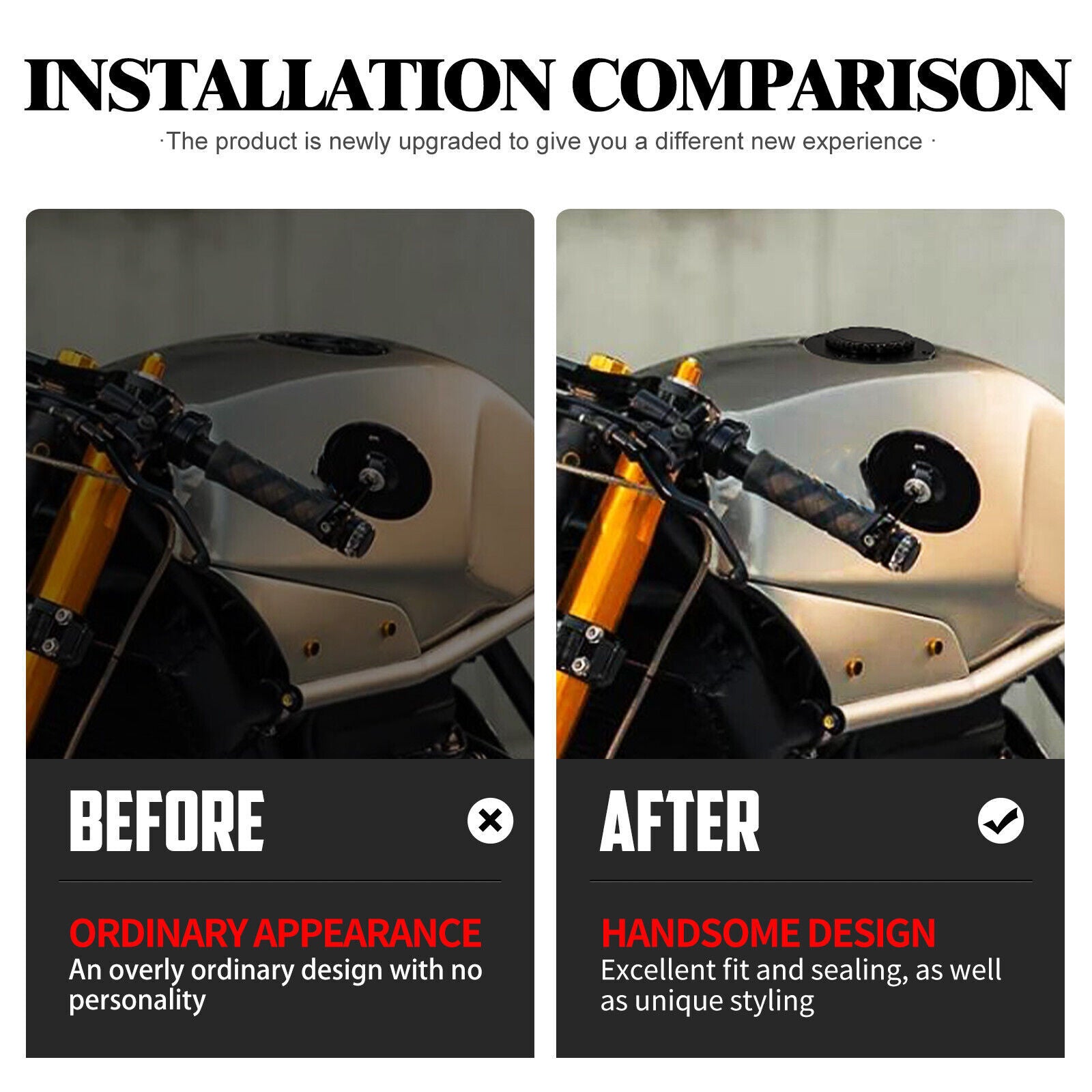 Gas Feul Black Tank Cap Oil Tank Petrol Cap Cover Fits for BMW K1 K75 K100 K1100
