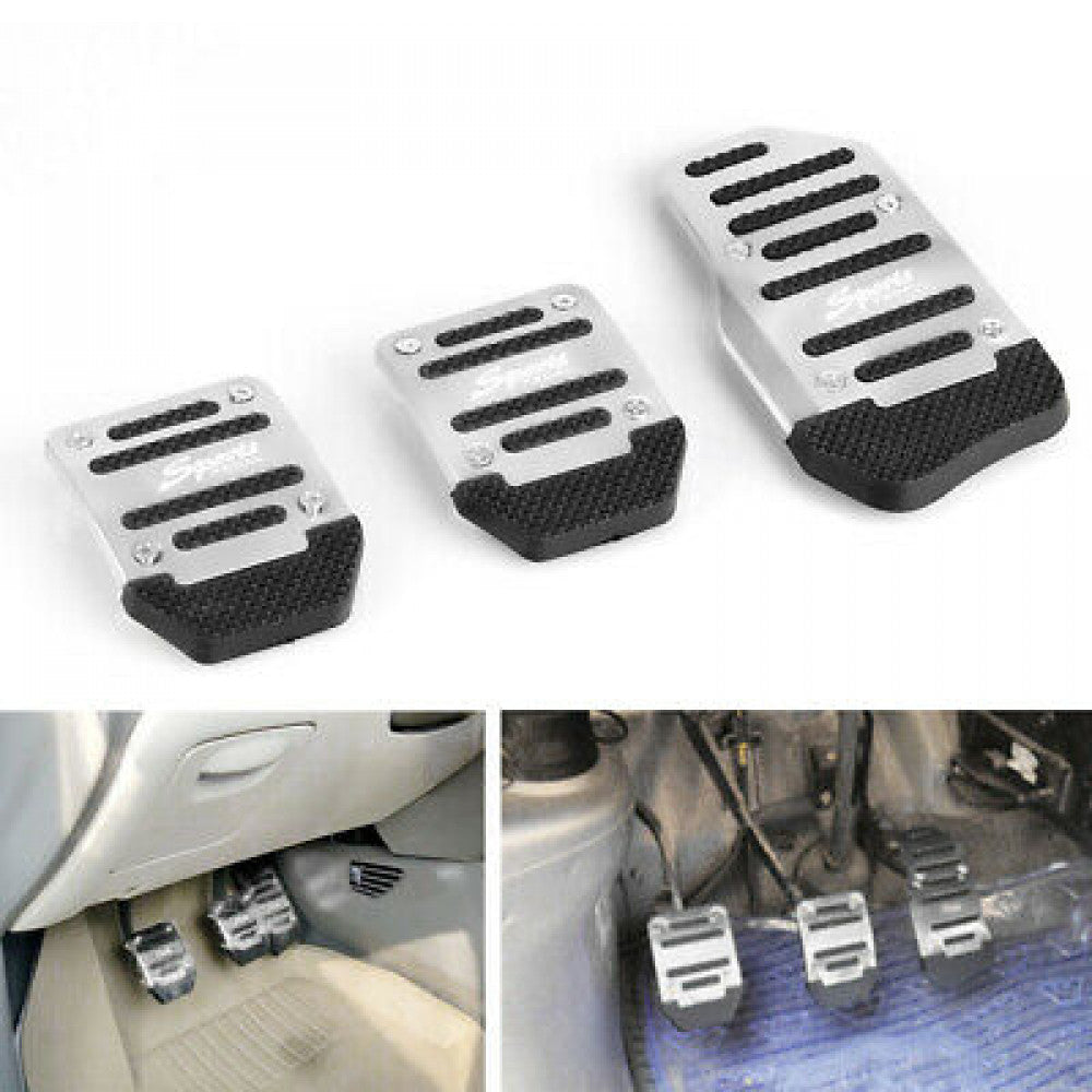 3PCS Car Pedal Cover Manual Transmission Brake Clutch Accelerator Non Slip Q