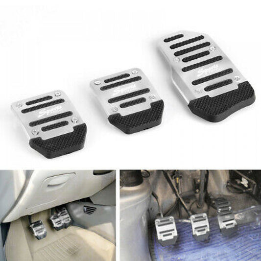 3PCS Car Pedal Cover Manual Transmission Brake Clutch Accelerator Non Slip Q