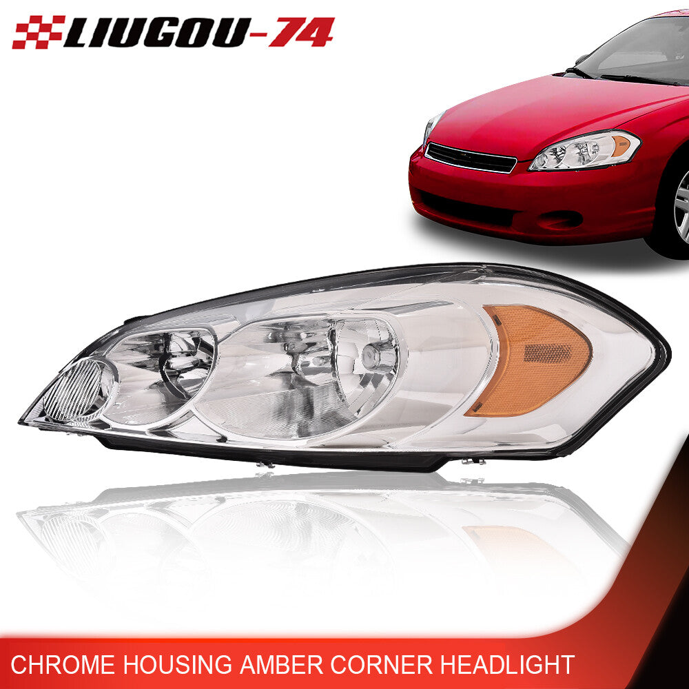Amber corner headlight, left service bar side chrome alloy suitable for 2006-2016 Impala- v