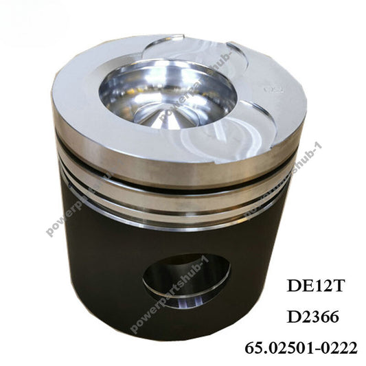 Engine piston 65.02501-0222 for Doosan Excavator engine DE12 DE12TI D2366 787