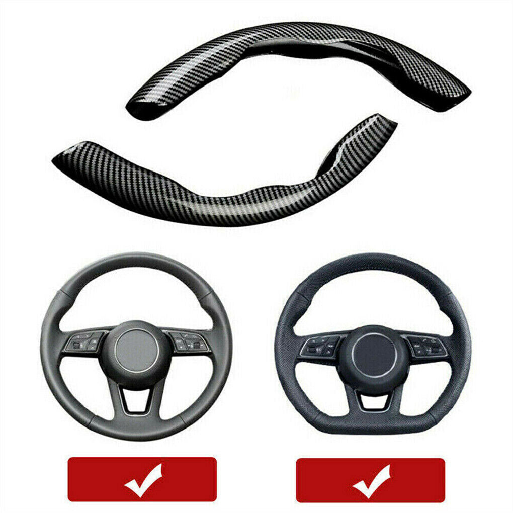 Universal Car Accessories Carbon Fiber Car Steering Wheel Booster Cover Nonslip n