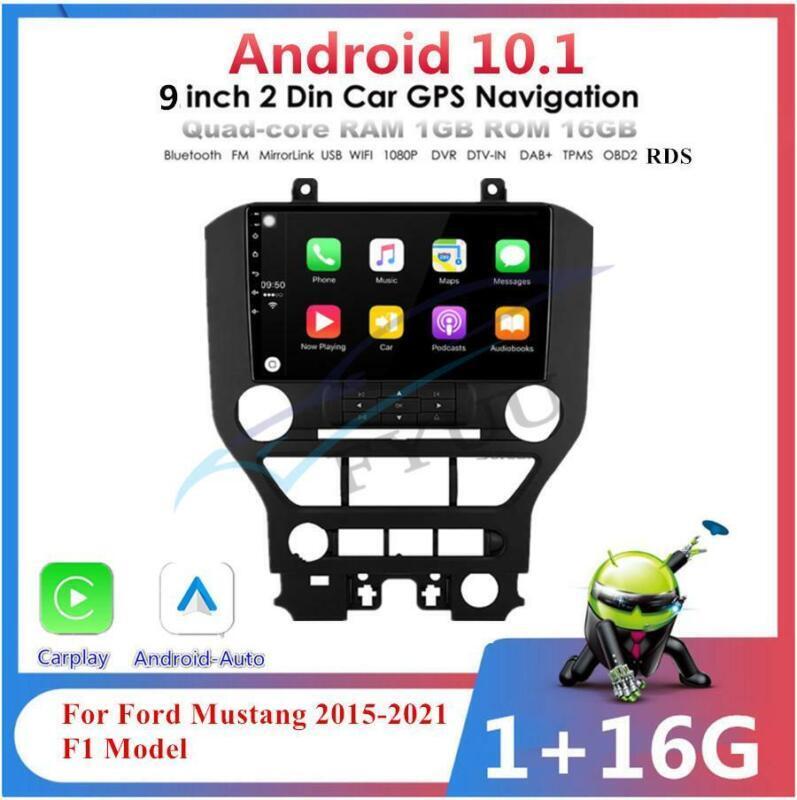 9-inch CarPlay car stereo radio GPS navigation for 2015-2021 for Mustang F1 models. n