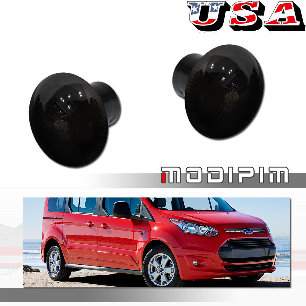 For 10+ for Transit Connect Smoked Side Fender Turn Signal Repeater Pair - v