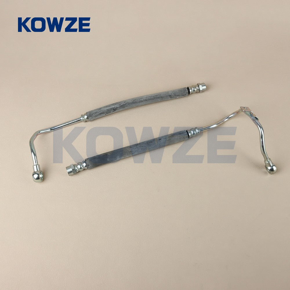 2Pcs ENG Oil Cooler Feed Return Hose for Mitsubishi L200 2.5D KA4T KB4T 05-2015 Q
