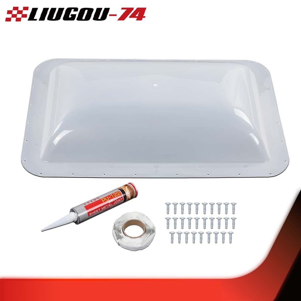 RV Sunroof Protector External Translucent Camper Sunroof 178 X 258 Brand New - v