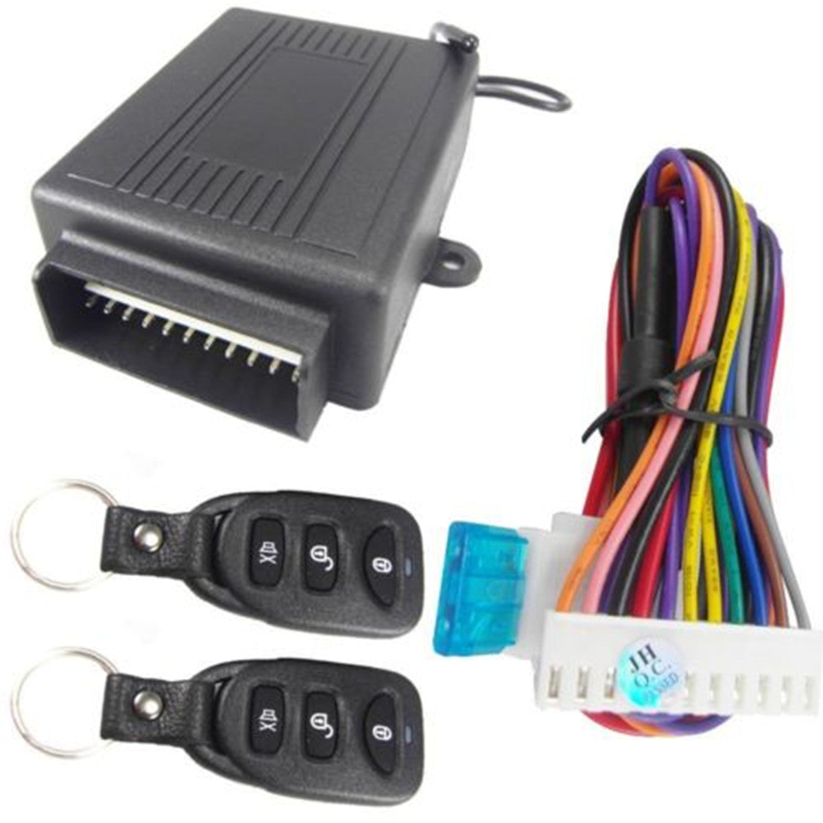 Keyless Entry Car Alarm Security System 2 Remote Control Door Lock Accessories Q