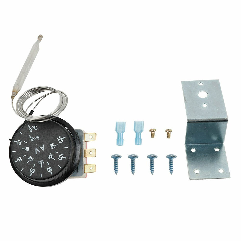 Adjustable Radiator Temperature Control Probe Kit Electric Fan Thermostat Switch v