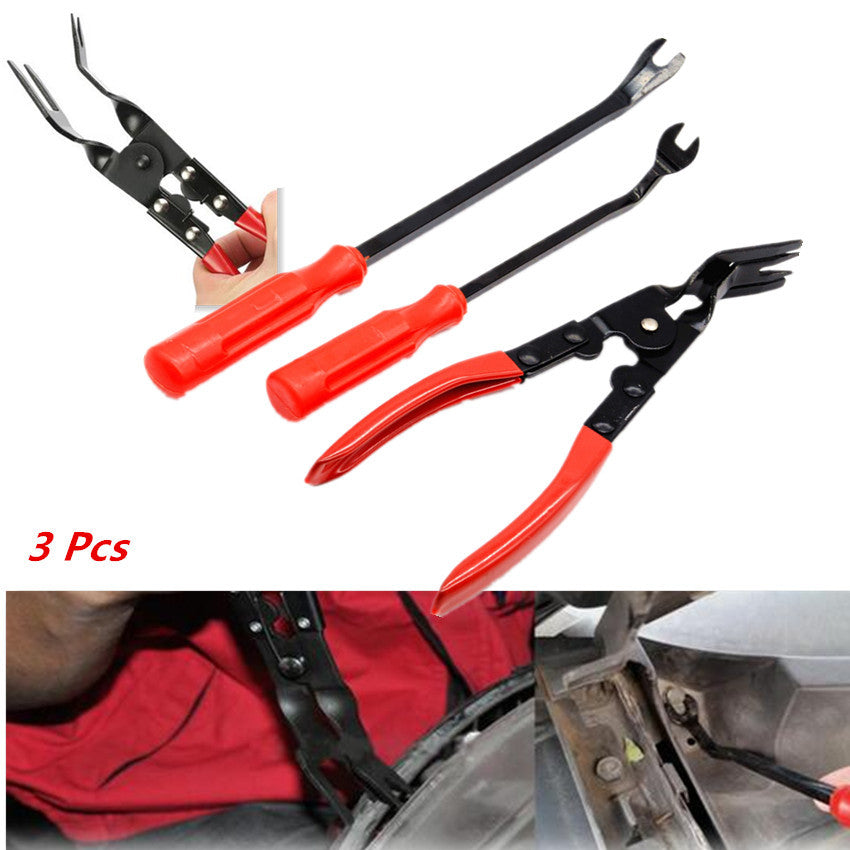 AUTO DOOR CARD PANEL TRIM CLIP REMOVAL PLIERS  UPHOLSTERY REMOVER PRY BAR TOOL