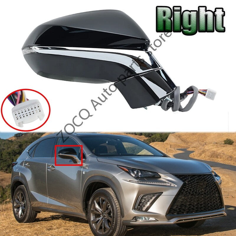 Right Rearview Mirror Assembly 15 PIN for Lexus NX NX200t NX350 2015-2021 v