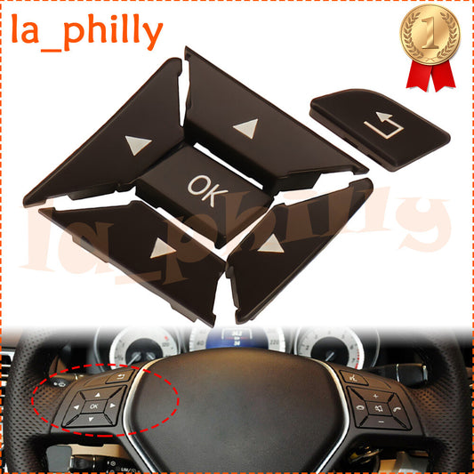 for Mercedes for Benz C Class W204 Left Steering Wheel Control Switch Cover Brown