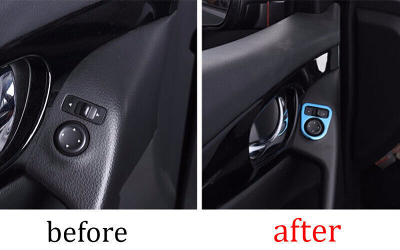Rearview Mirror Adjustment Cover for Nissan Rogue Sport 17-2021 Blue Titanium