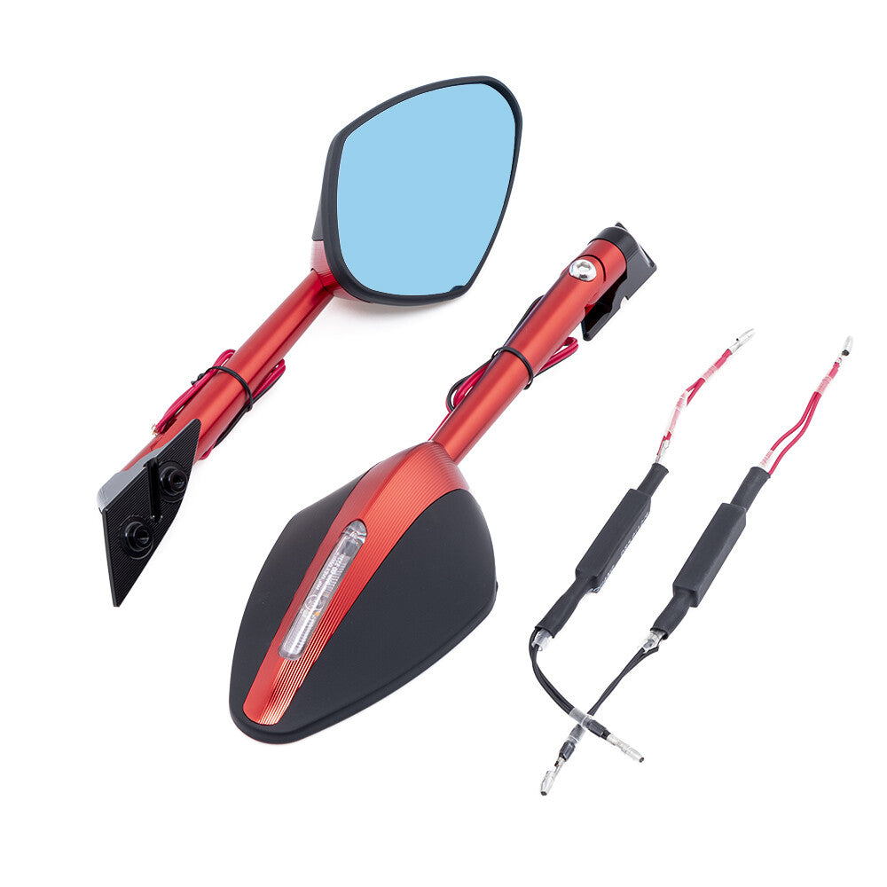 LED Turn Signal Light Rear Side Mirror for Ducati V2 V4 V4S 959 1299 Panigale Q
