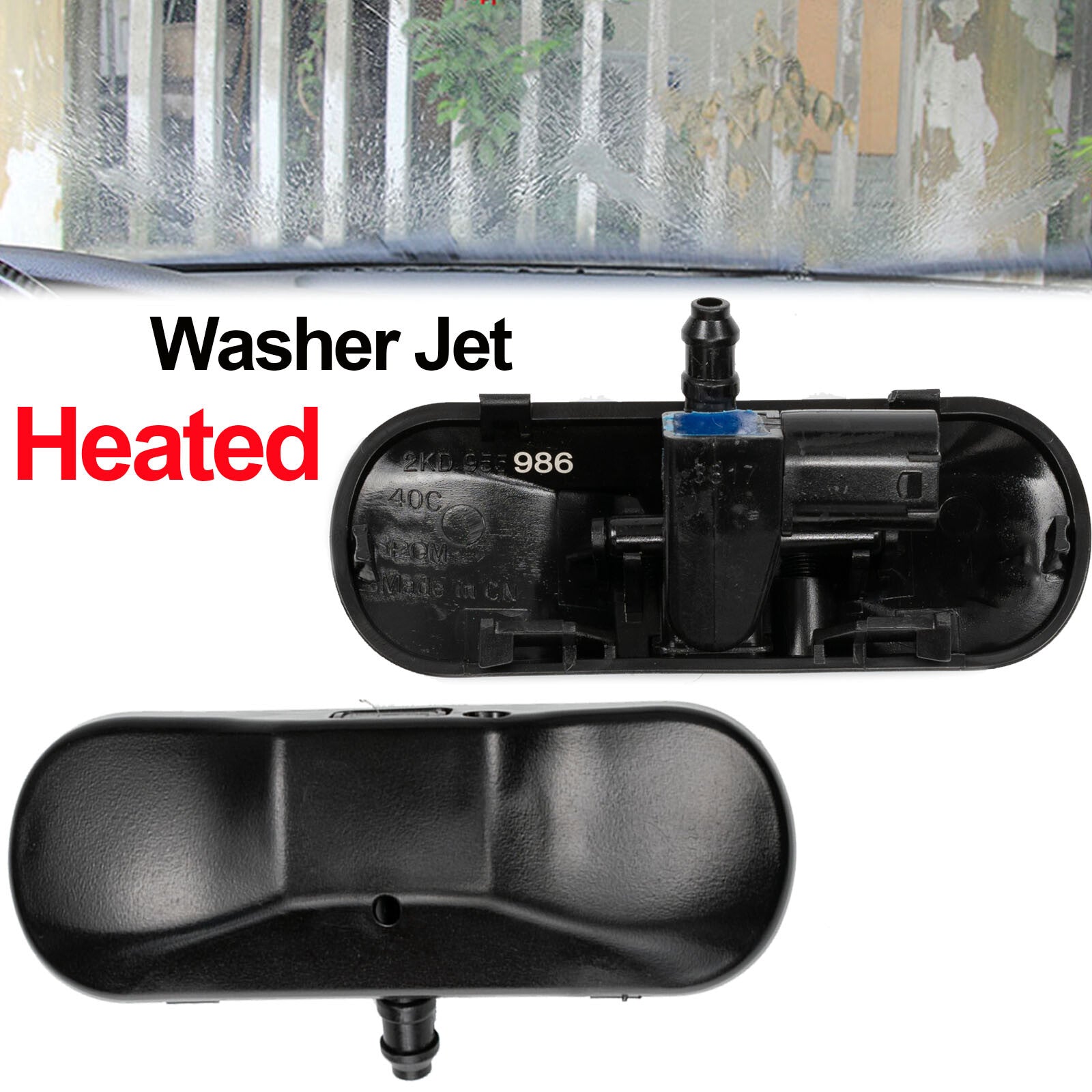 X2 Windscreen Washer Nozzles Jet Heated for VW Touareg Beetle for Golf 5 6 7 for Tiguan Q