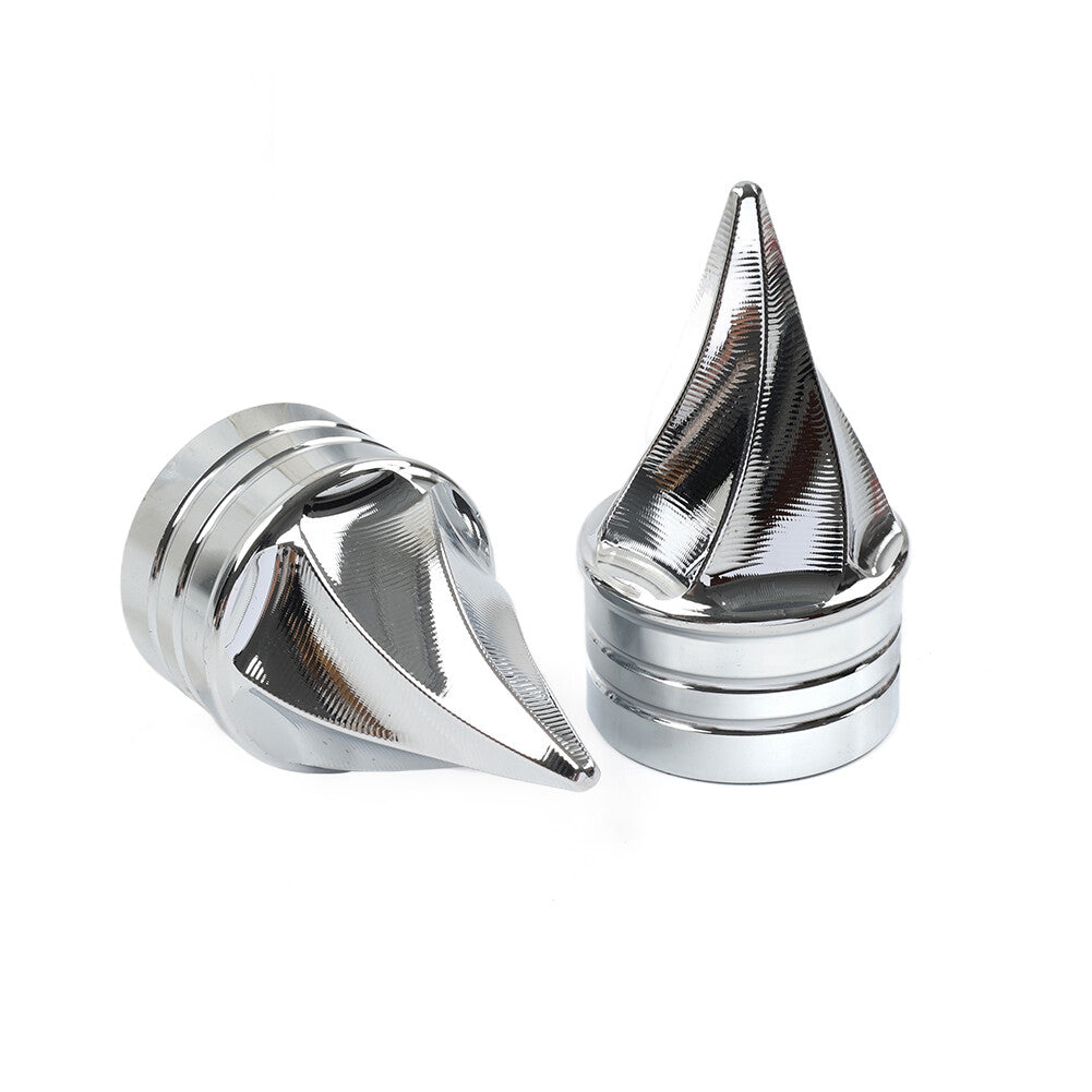 Front Axle Cap Nut Covers for Harley Touring Electra Road Glide Road King 00-07 Q